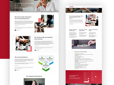 Accounting website design design ui ux web design website