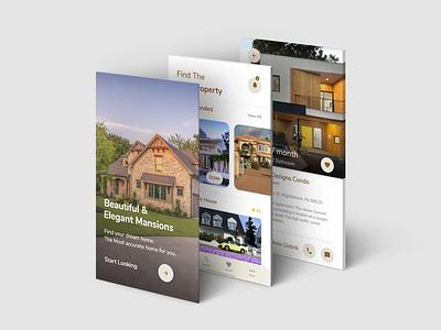 Real Estate App design ui
