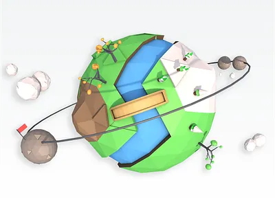 C4D planet practice 3d c4d earth planet