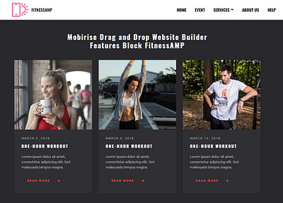 Mobirise Drag and Drop Website Builder — Features Block bootstrap design illustration mobile responsive webdesign webdevelopment website website builder website maker