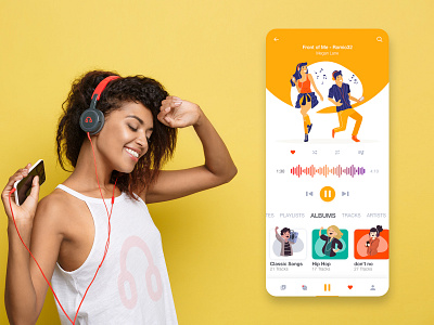 Music App appstore design design app dribbble music app play playlist songs