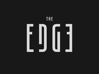 The Edge branding contemporary design logo vector