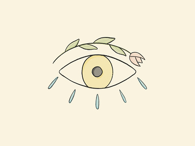 Can You See Me design editorial eyeball flower freelance design inking line line art plant print procreate sketch tear thirdeye traditional tuip