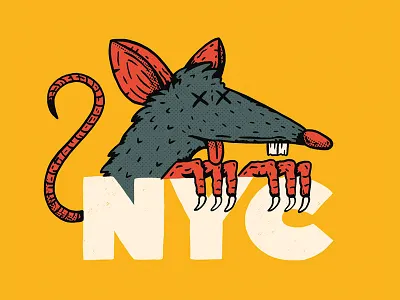 Rats new york nyc procreate rat subway