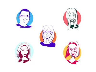 Caricatures avatar caricature caricatures cartoon character characterdesign illustraion portrait portrait illustration