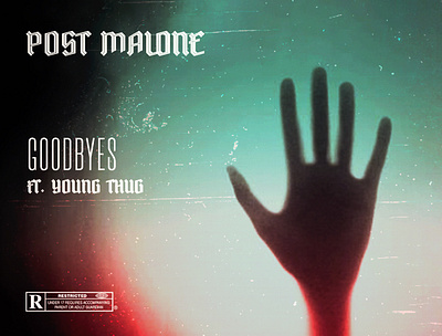 Post Malone - "Goodbyes" - Alternative Cover / Artwork adobe adobe photoshop album cover album cover art alternative cover artwork dark gore hip hop horror music music art music cover music industry pop post malone record records trap zombie