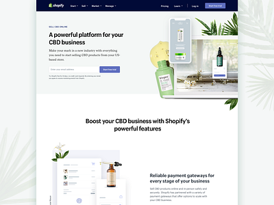 Sell CBD landing page cbd design ecommerce hemp landing page sell shopify web