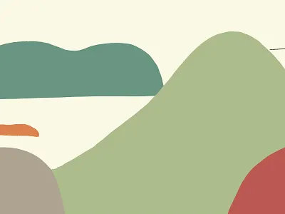Journey_Crossing the mountains animation character design drawing graphic green illustration journey mountains travelling vector