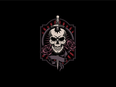 skull tshirt apparel apparel design artwork brand brand logo clothes clothing clothing design design design for sale illustration rose roses skull skull and crossbones skulls tshirt