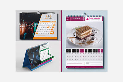 Desk or Wall Calendar Design advertising brochure branding calendar calendar 2019 calendar 2020 calendar app calendar design calender clean creative design desk calendar graphic design illustration new year new year 2020 new year eve new years online calendar wall calendar