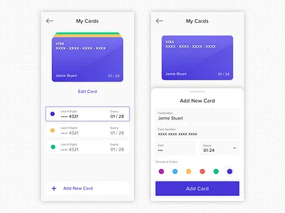 Add Credit Card add add card add payment checkout credit card credit card checkout dailyui dailyui 002 edit card form payment ui ux wallet