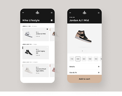 Foot Locker UI concept card chicago details foot locker footlocker gallery mobile results web