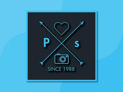 Logo Photoshop app design icon illustration illustrator logo minimal type ui vector