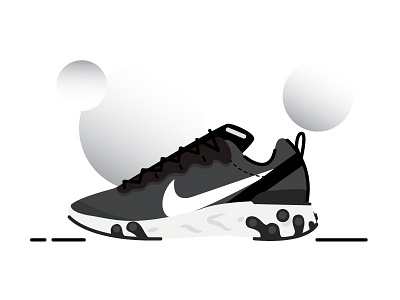 react gradient illustration nike nike react nike shoes shoes sneaker texture