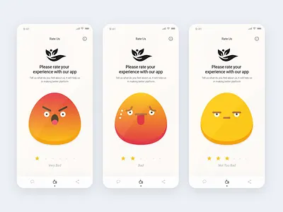 BetterNow - Rate Us app clean design color colour design designer dribbble feedback illustration minimal minimalistic rate rating trend trending trending design ui uidesign ux uxdesign