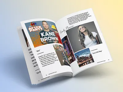 Concert Program branding design print typography