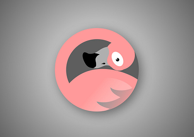 Weekly Warmup: Flamingo Icon animal app design flamingo icon illustration procreate sketch weekly warm up