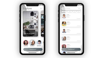 Freelancer Finder design ios ux