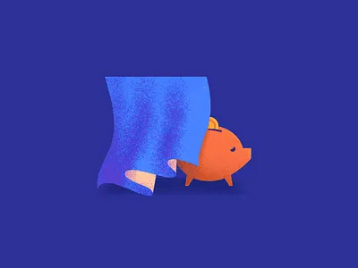 Money is taboo design illustration pig