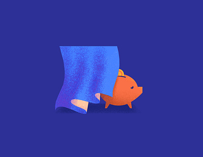 Money is taboo design illustration pig