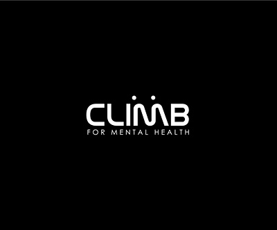 Climb for Mental Health brand branding design flat illustration illustrator logo minimal typography vector