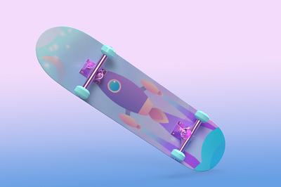 Skateboard Mockup 3d mockup dimension illustration illustrator mockup vector artwork vector illustration