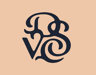 DSVC Talk lettering letters monogram swash talk type