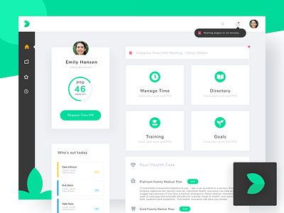 Eco Branding Dashboard business dashboard eco green planning plant ui ux ui