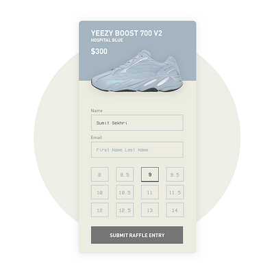 DailyUI001/ Raffle Signup commerce dailyui dailyui 001 ecommerce minimal sneakers