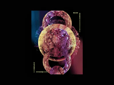 Voidbelow / Unconscious abstract black blue gradient inspiration mind photoshop poster poster a day poster art poster design red voidbelow yellow