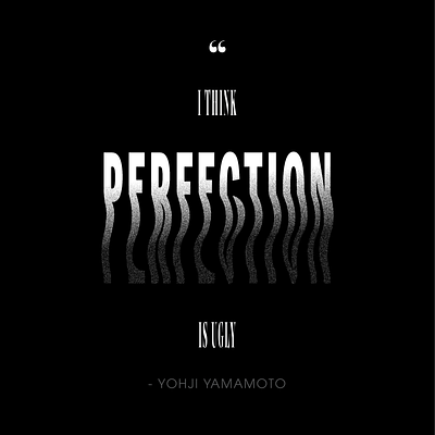 Quote adobe illustrator black black white distorted distortion gradient gray quote white yohji yamamoto