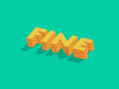 Fine 3 d design dimension illustration lettering pattern sans serif typography vector