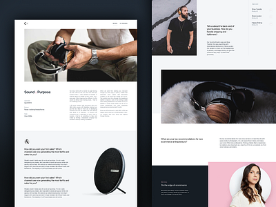 Success story article blog design figma minimal photography story ui ux web webdesign webpage website