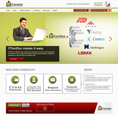 IT Canada International ux web website