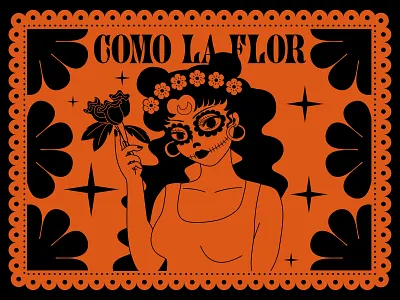 Día de Muertos illustration simple vector