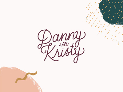 Danny and Kristy Logo identity identity branding identity design identity designer logo type type design type designer type treatment typeface typography visual design visual identity wedding wedding invitation wedding logo wedding type wedding typography weddings