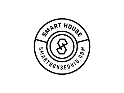 Smart House Badge badgedesign branding identity design logo minimal