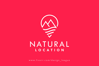 Natural Location Logo branding creative design design flat design fresh colors fresh design location logo logodesign minimal minimalism minimalist minimalist logo minimalistic natural natural location logo nature nature logo trending trendy