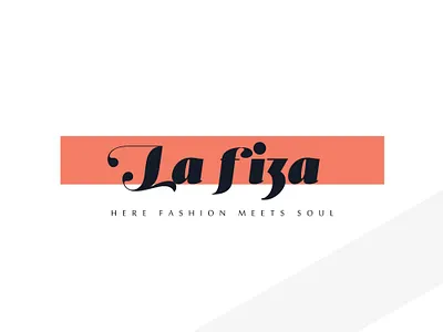 La Fiza branding clothing brand design logo logo alphabet minimal modern typography