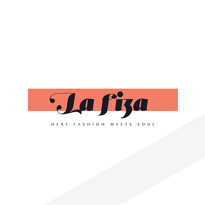 La Fiza branding clothing brand design logo logo alphabet minimal modern typography