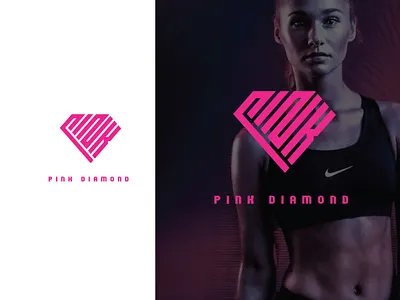 Pink Diamond abstatct logo beauty logo brand logo design diamond logo fashionlogo flatlogo illustration letter logo logo logo design minimalist logo pink womenlogo