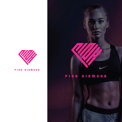 Pink Diamond abstatct logo beauty logo brand logo design diamond logo fashionlogo flatlogo illustration letter logo logo logo design minimalist logo pink womenlogo