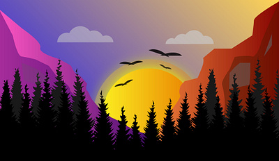 Landscape ILLU artwork design graphicdesign illustration illustrator vector