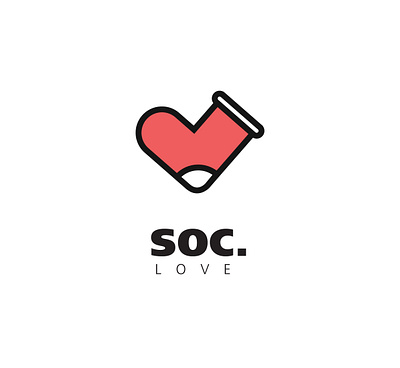 SOC Love clean icon illustration logo logo design love vector xmass