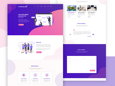 Agency Landing Page agency landing page agency website design dribbble ui ux web web design web ui web ui design website xd design