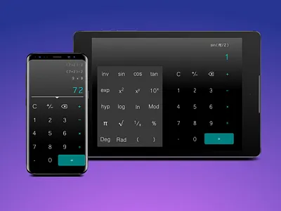 Daily UI Challenge #004: Calculator app calculator calculator app calculator ui dailyui dailyui 004 dailyuichallenge design ui uichallenge uiux ux