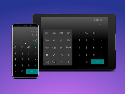 Daily UI Challenge #004: Calculator app calculator calculator app calculator ui dailyui dailyui 004 dailyuichallenge design ui uichallenge uiux ux