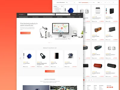 LocaFox Landing Redesign clean ui ecommerce ecommerce design flat landing page marketplace minimal platform product design ui ui design ux ui ux design webdesign