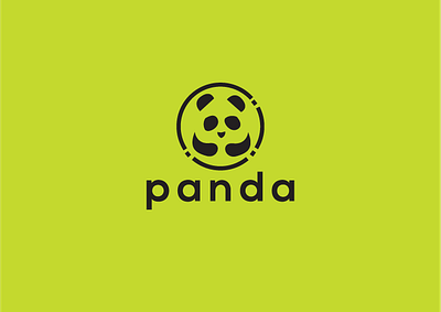 panda logo flat logo logo logo design minimal minimalist logo modern logo