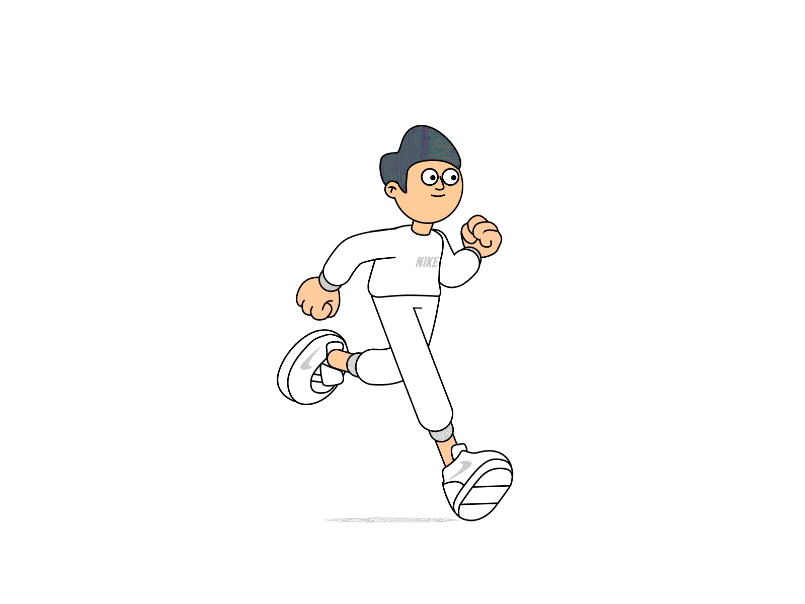 Run illustration motion motion design motion graphics nike run